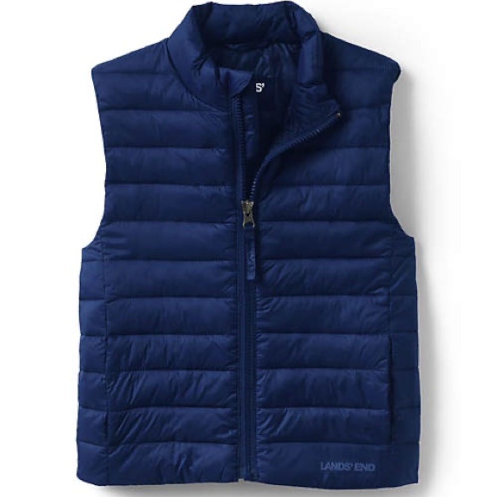 Kids Lands’ End Navy Puffer Vest